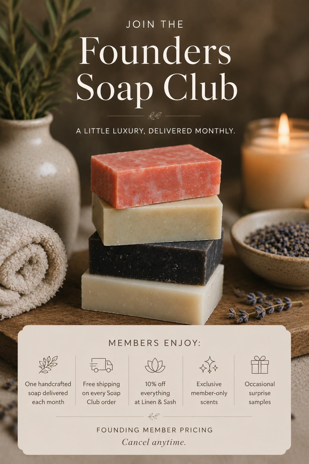 Founder Soap Club – Monthly Artisan Soap