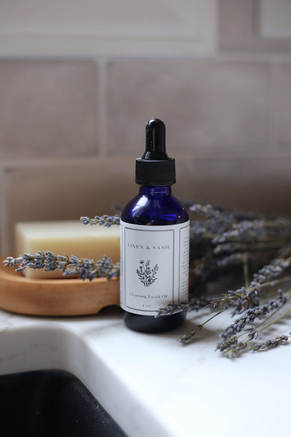 Natural Cleansing Facial Oil – Gentle Makeup Remover & Hydrating Face Cleanser
